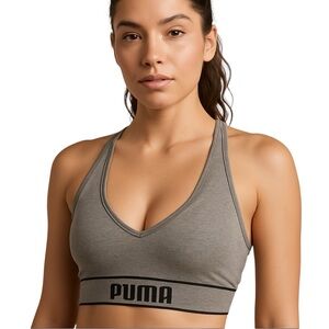 PUMA Women's Charcoal Sports Bra, Sz XL NWOTS